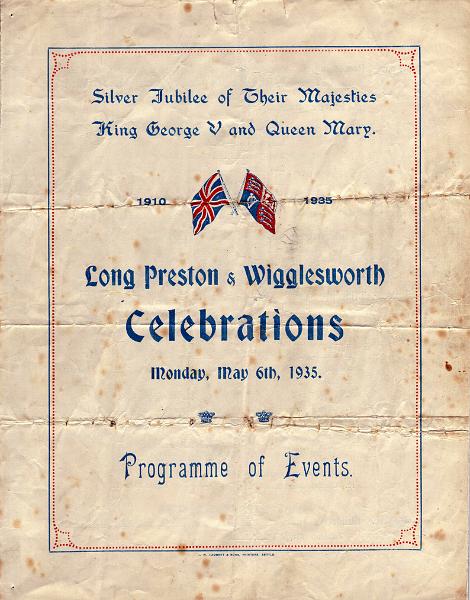Silver Jubilee Prog 1935 p1.JPG - Silver Jubilee of King George V and Queen Mary  - Programme -  May 6th 1935    Front Cover  